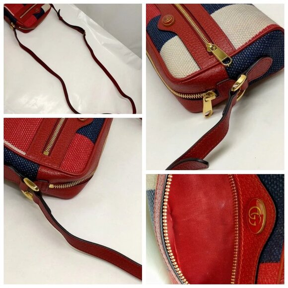 Gucci Crossbody bag Red Canvas 650-060225 - Picture 7 of 13